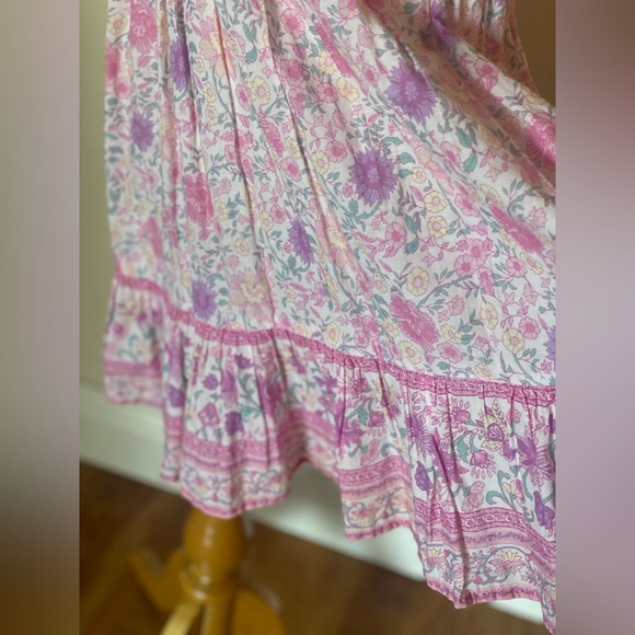 Spell | Little Gypsies Pink Folk Town Boho Dress | 5Y - Picture 7 of 13